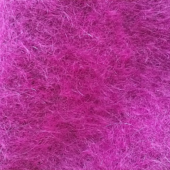 ZARA Purple Mohair One Shoulder with Ruffle Top - Picture 9 of 11